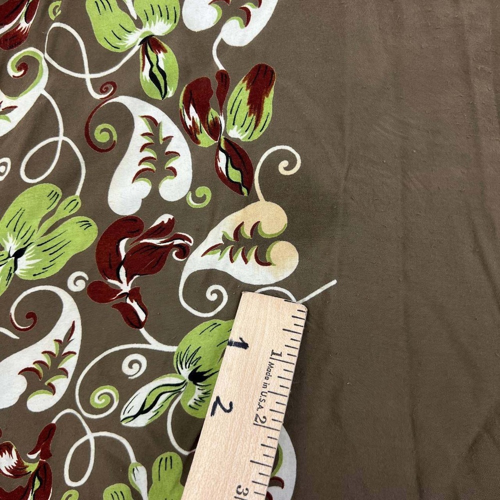 Vintage Jamaica Button Up Shirt Men XXL Brown Hawaiian Floral Short Sleeve - Picture 3 of 8